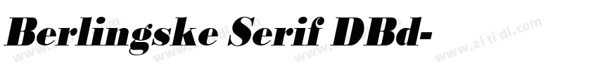Berlingske Serif DBd字体转换 Berlingske Serif DBd字体转换